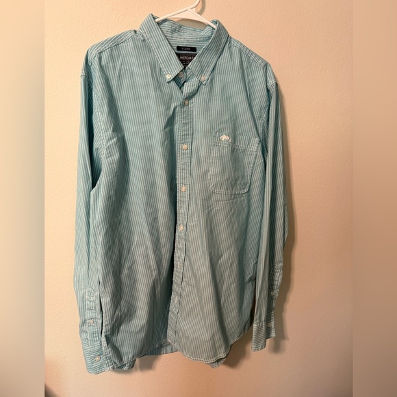 American Rag Blue Casual Button Down Shirt - Picture 1 of 3